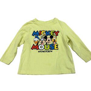 Disney Mickey Mouse & Friends #DisneyCrew Toddler T-Shirt 2-3Yrs 98CM Long Sleev
